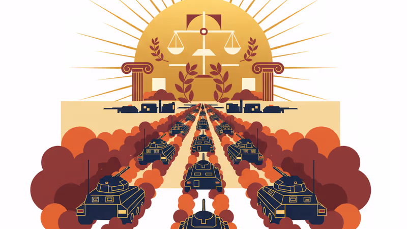 UAE military convoy withdrawing from a desert outpost