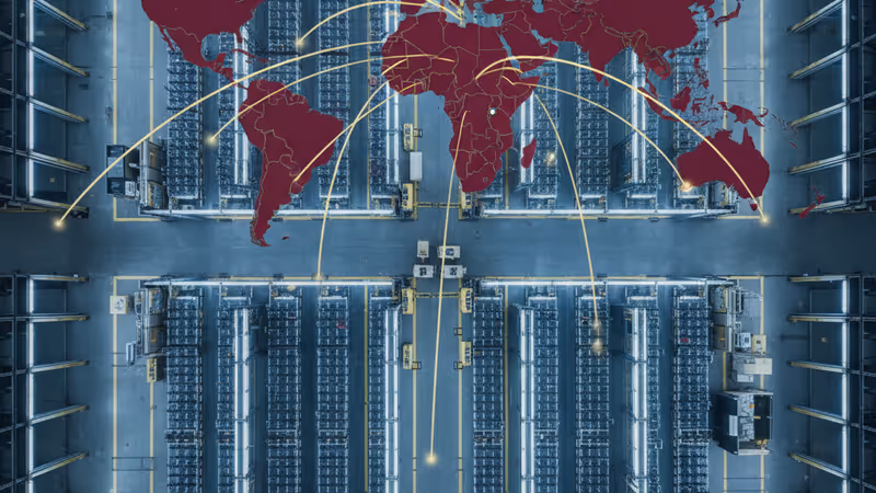 대규모 드론 생산 라인의 내부 모습