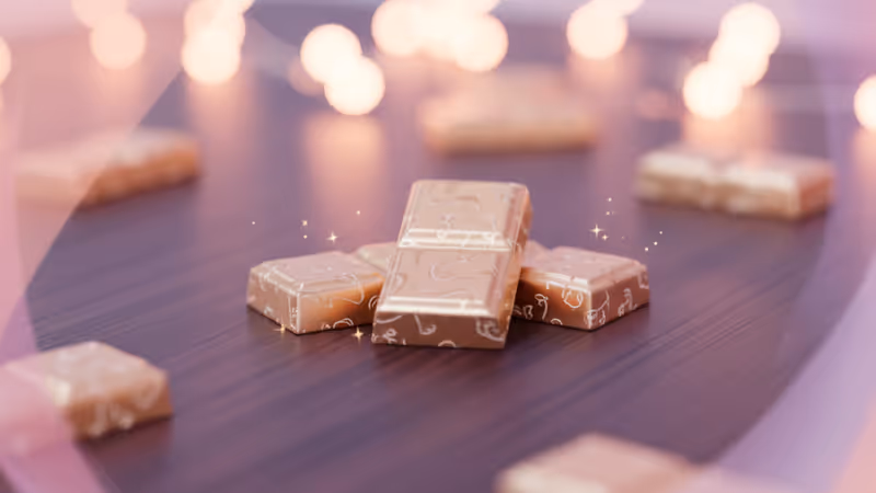 Turkish chocolate bars inspired by V's livestream gift