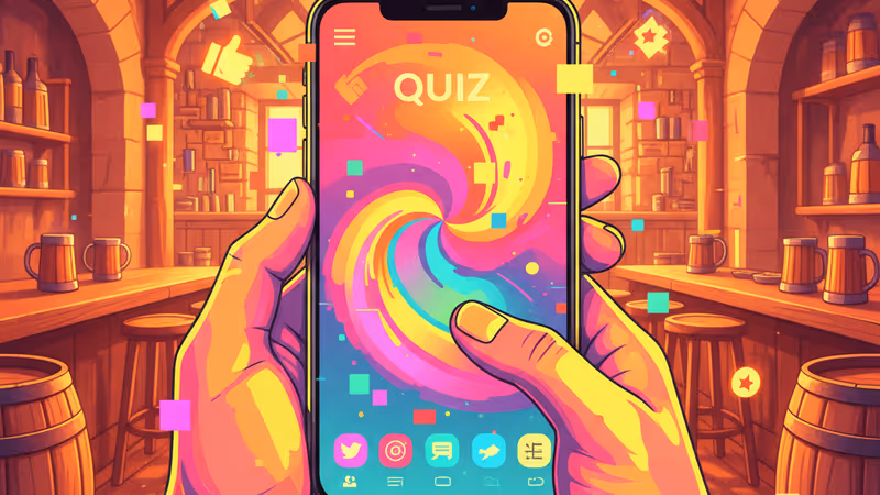 展示百科知識問答挑戰的桌面場景