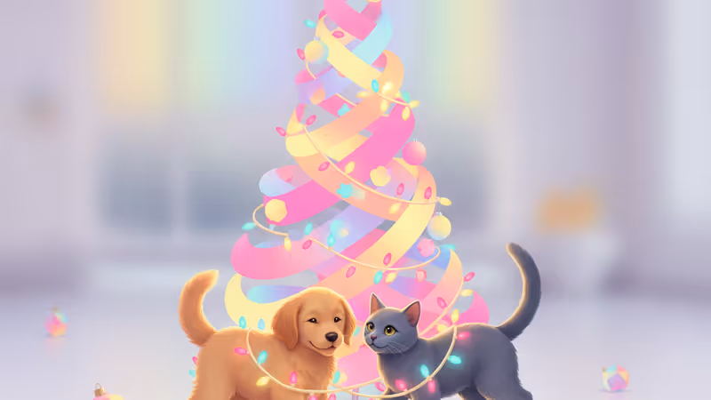 ペットと過ごすクリスマスは戦場？ウェブコミック『Saved & Spoiled』が描く、リアルすぎる年末の日常