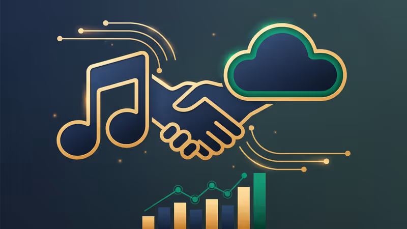 Digital graphic of TikTok and Oracle partnership