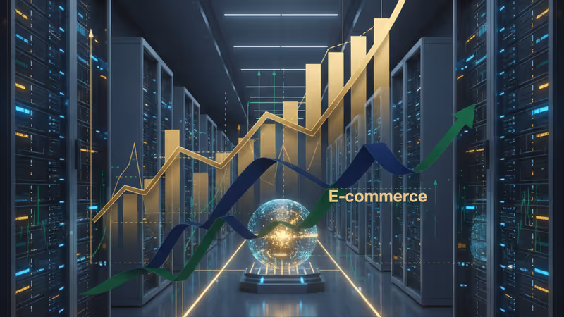 틱톡 로고와 미국 성조기가 배경에 흐릿하게 보이는 디지털 대시보드 전경