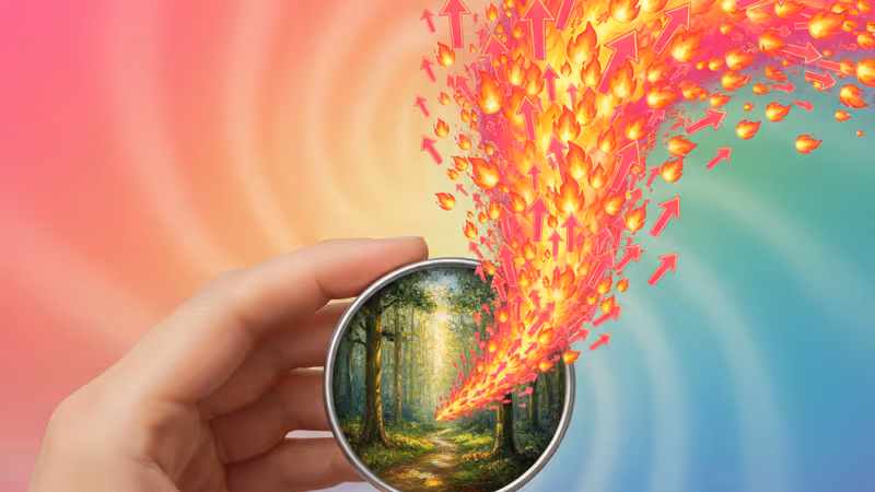 알토이즈 캔 속에 그려진 정교한 미니어처 풍경화