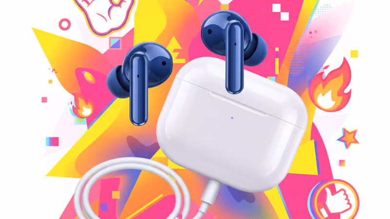 スマホスタンドとして機能するSoundcore P41iの充電ケース