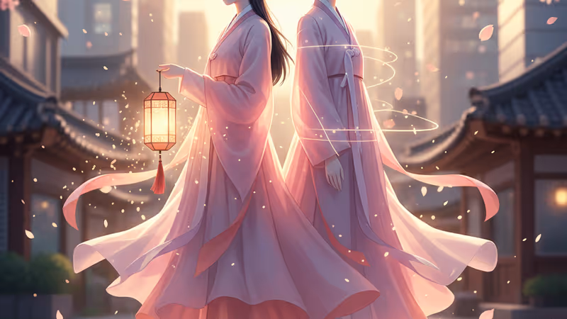 韓劇《致親愛的賊》主角靈魂互換後的劇照意象