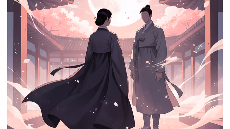 드라마 친애하는 도둑님의 남지현과 문상민이 야간에 대치하는 장면