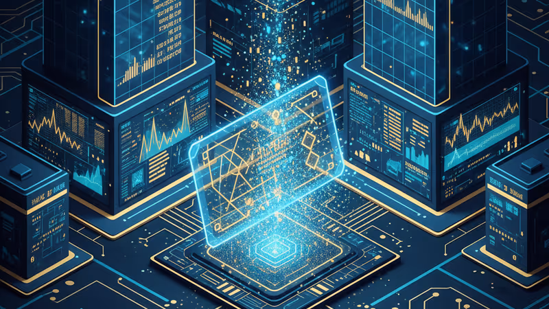 NYSE上場企業のロゴとトークン化を象徴するデジタルイメージ