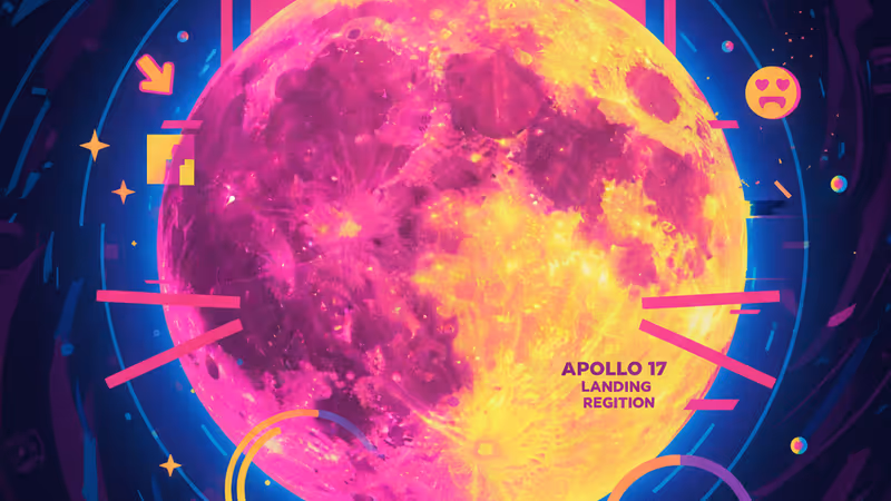 クレーターが鮮明に映る、右半分が輝く上弦の月のクローズアップ写真