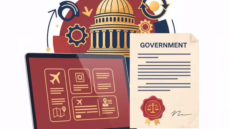 繁忙機場背景下的數位正義天平圖標