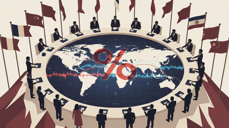 トランプ大統領の関税政策を示すグラフィック