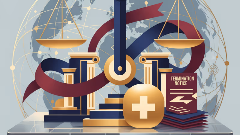 트럼프 행정부의 연방 보조금 중단 통보 공문