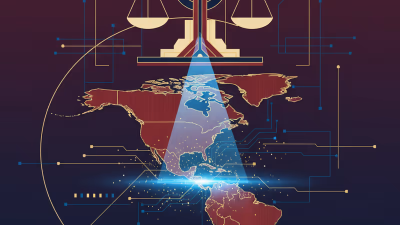 Geopolitical map of 2026 highlighting Venezuela and the Arctic