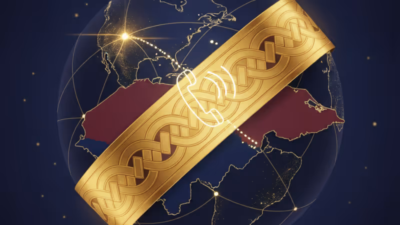 象徵美國與宏都拉斯政治權力平衡的天平