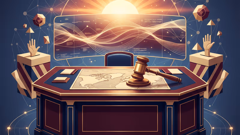 グリーンランドの地図の上に置かれた金色の万年筆