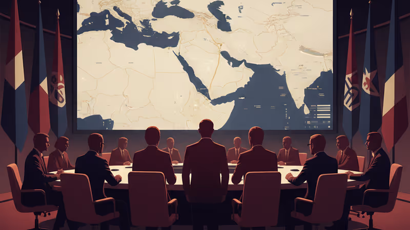 トランプ大統領が任命したガザ和平委員会の発足を象徴する外交会議の様子