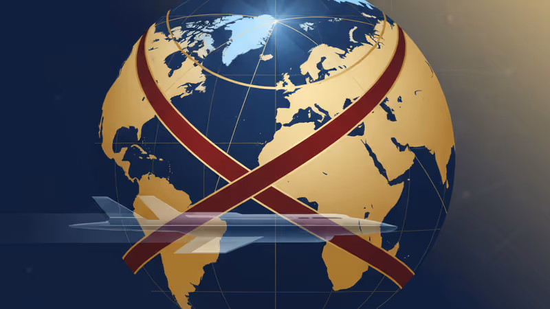 Greenland highlighted on an Arctic map with geopolitical aesthetic