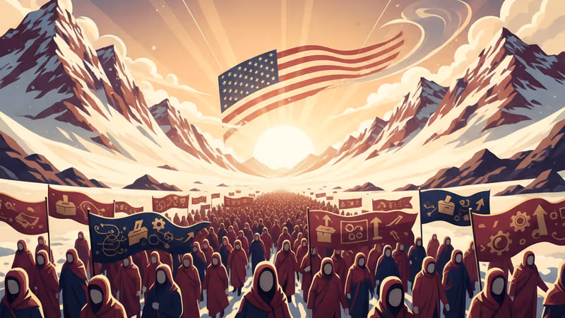 Thousands of protesters in Nuuk, Greenland, opposing US threats.