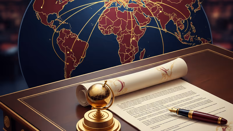 寫有25%關稅字樣的貿易集裝箱箱體局部與美國旗幟背景