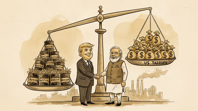 川普宣布削減對印關稅，換取莫迪承諾停止進口俄國石油