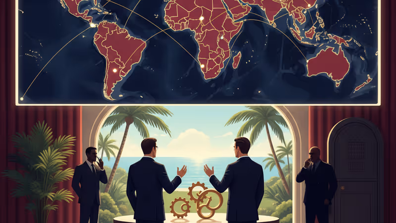 플로리다 저택에서 회담 중인 트럼프 대통령과 네타냐후 총리