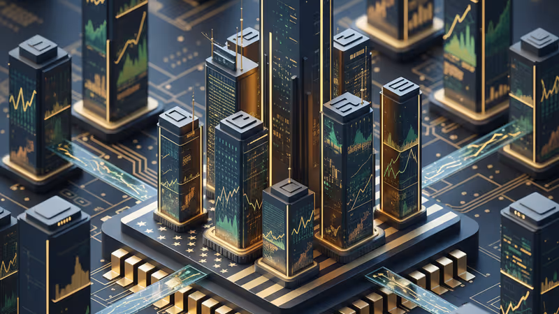 英特爾先進晶片工廠內部與美國政府投資成功意象