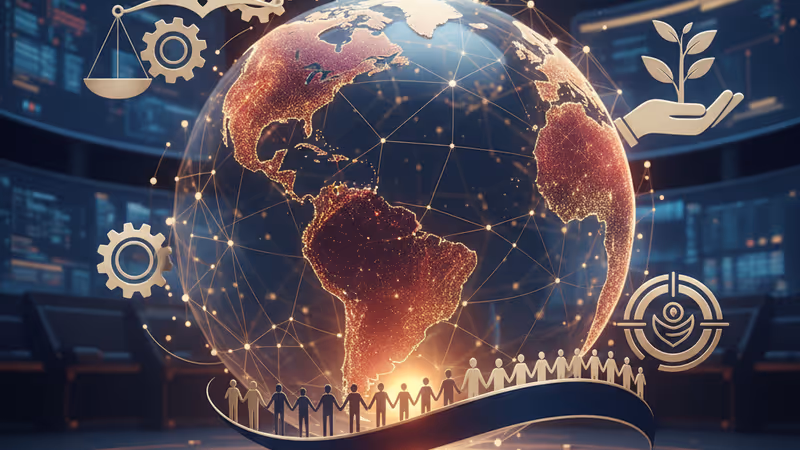US Oil executives meeting overlayed with a map of global conflict zones
