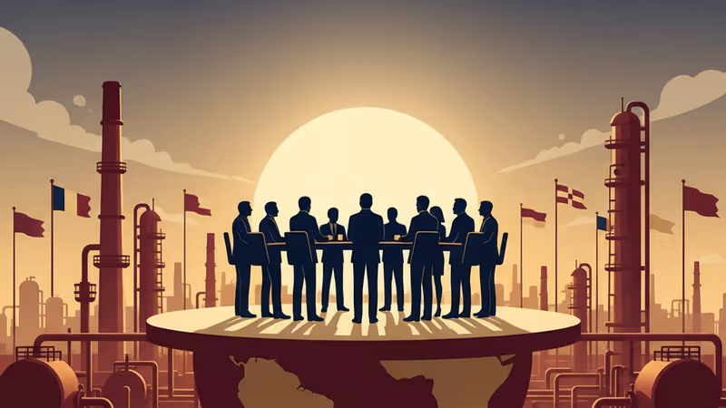 베네수엘라의 거대 석유 정제 시설 전경