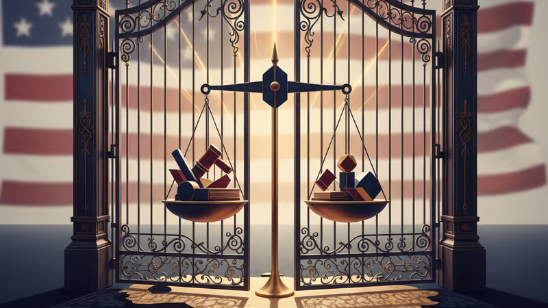 Tension at the border gate between Colombia and Venezuela