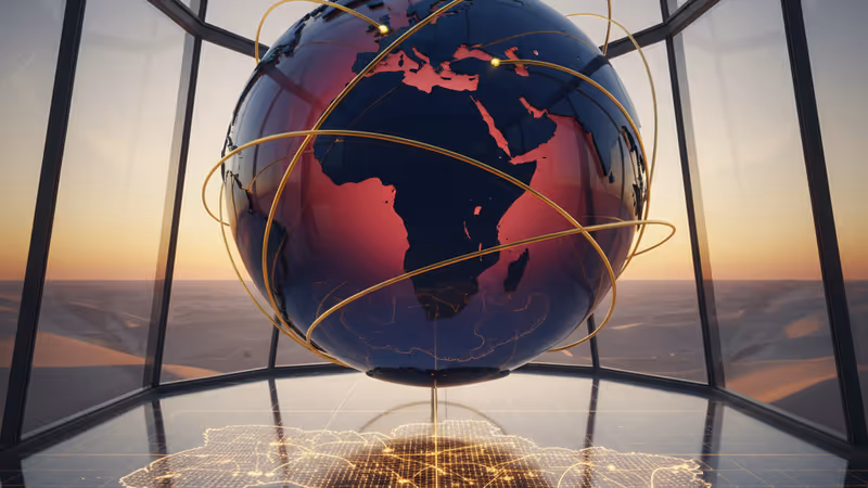 아부다비의 현대적인 건물 배경과 우크라이나 지도 그래픽