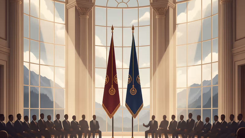 特朗普與澤倫斯基討論和平計畫的場景