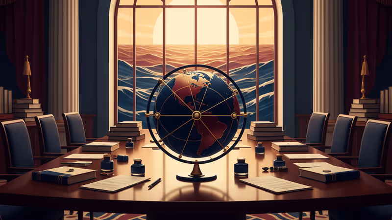 마라라고에서 회담 중인 트럼프와 젤렌스키의 상징적 모습