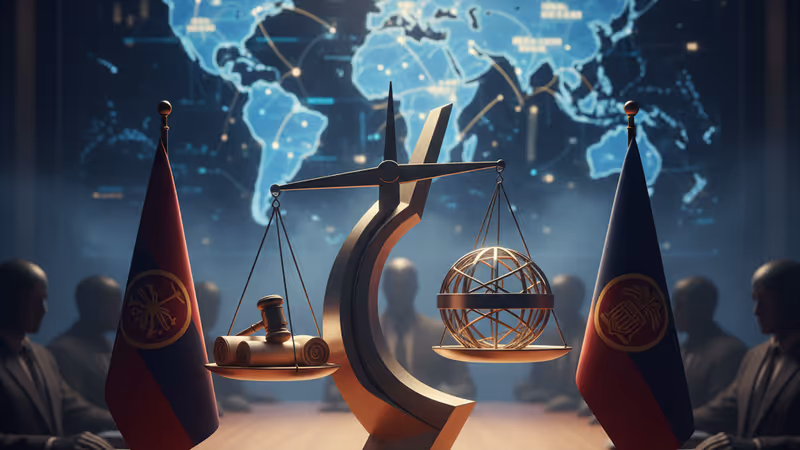 川普與澤倫斯基會談與世界地圖背景