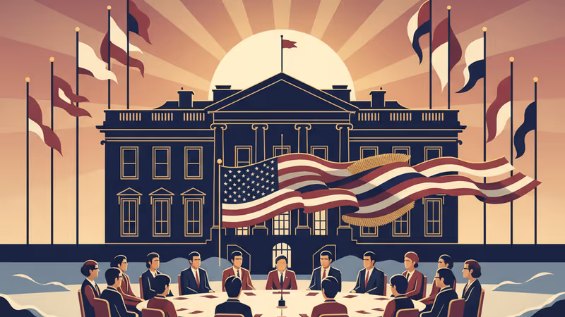 2026年清晨的華盛頓白宮遠景