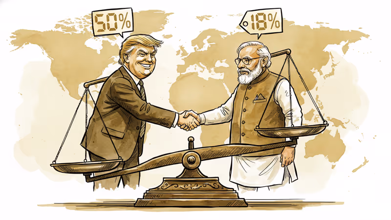 Trump's India Tariff U-Turn: From 50% to 18% in Four Months