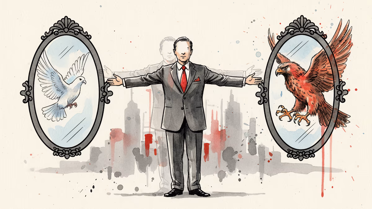 트럼프의 변신, 평화주의자에서 군사개입주의자로