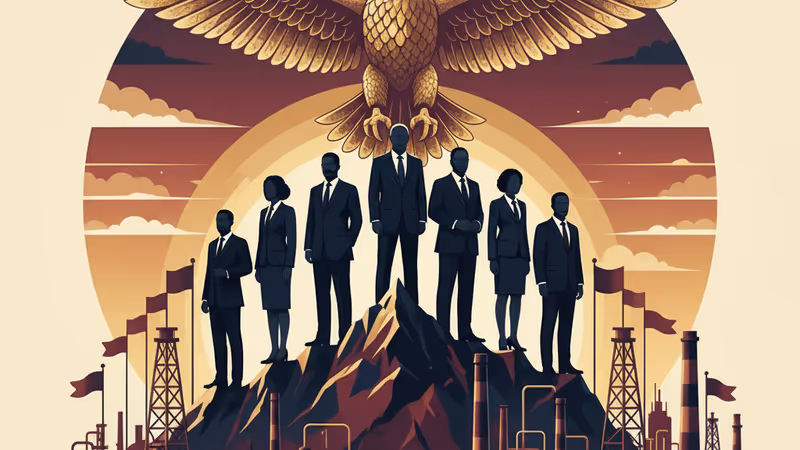 ベネズエラの製油所付近を走る車両と老朽化したインフラ設備