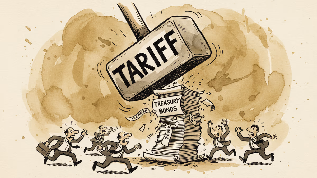 트럼프 관세 공포에 미국 국채시장 '멘붕