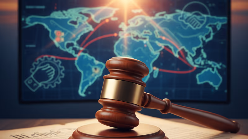 ベネズエラ軍事介入の正当性について語るトランプ大統領の会見の様子