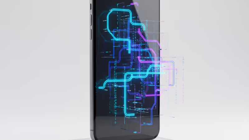 Replit을 이용해 모바일 앱을 제작하는 인터페이스 화면