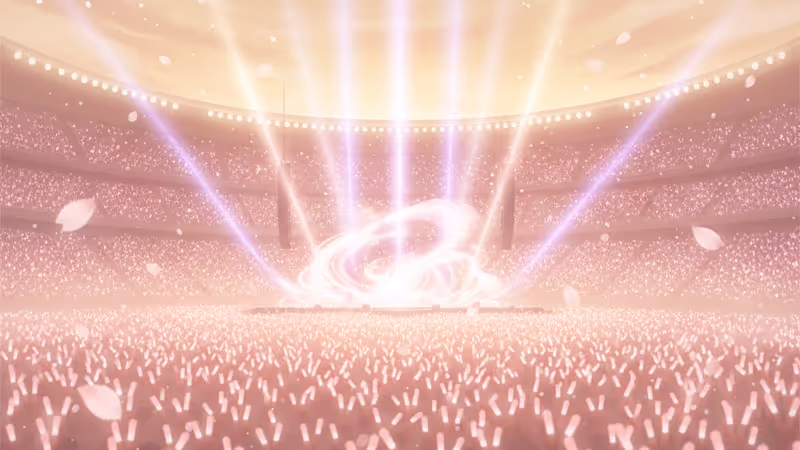 LA 기아 포럼에서 열린 트와이스 월드 투어 공연 현장 전경