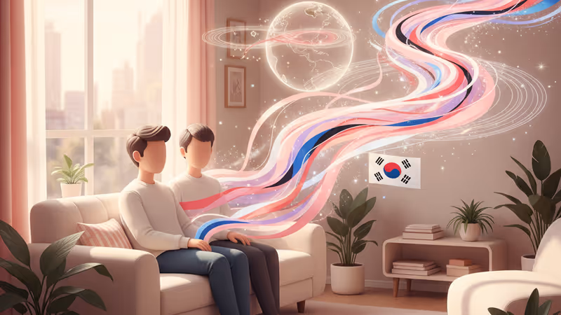 드라마 Love Me 속 다현과 이시우의 다정한 거실 모습