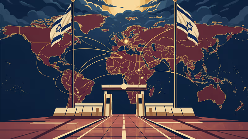 イスラエルとパレスチナの緊張を象徴する、荒廃した境界の風景