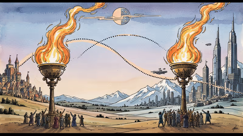 米蘭冬奧雙聖火台點燃，重新定義奧運主辦模式