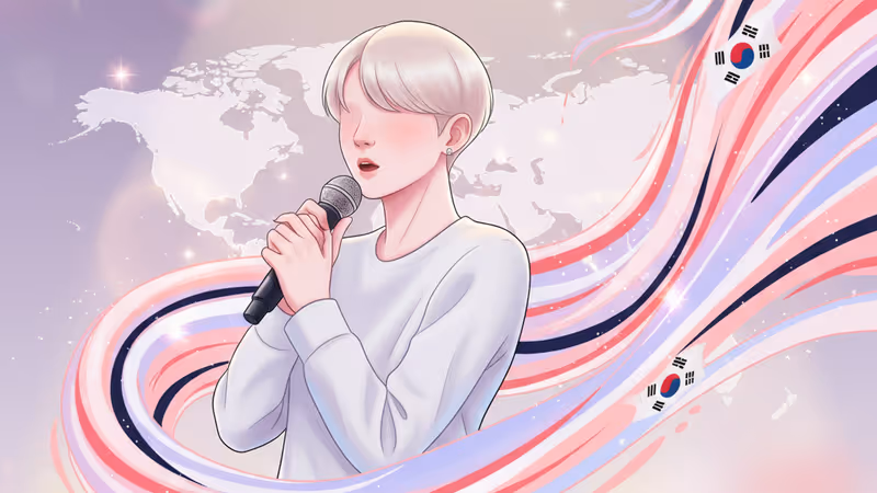 TWS member Dohoon singing on stage at the 40th Golden Disk Awards