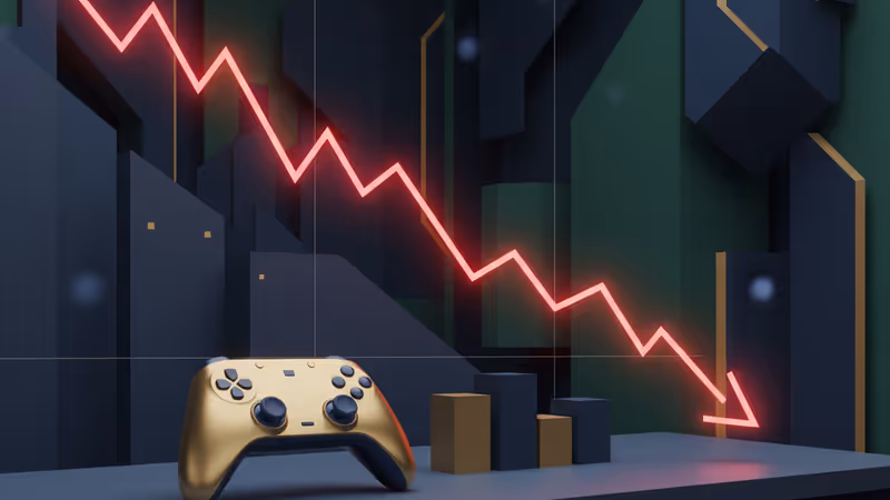 Ubisoft 財務危機與重組意象圖