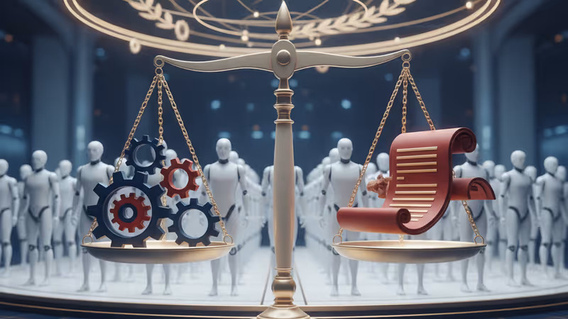 A massive fleet of Unitree bipedal robots in a factory