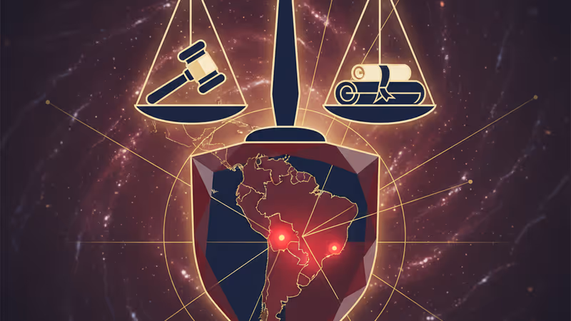 委內瑞拉地圖上象徵權力更迭的軍事陰影