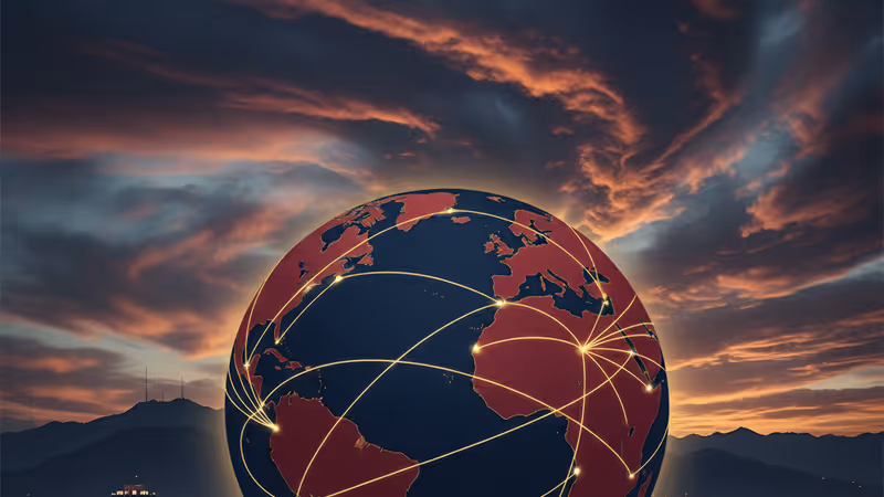 카라카스 시내 상업지구의 긴장감 도는 풍경