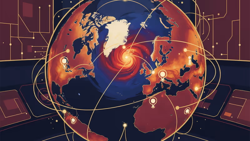Strategic digital map of Greenland and Arctic security zones